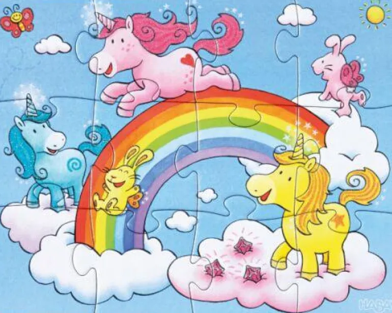 Puzzles Einhorn Glitzerglück