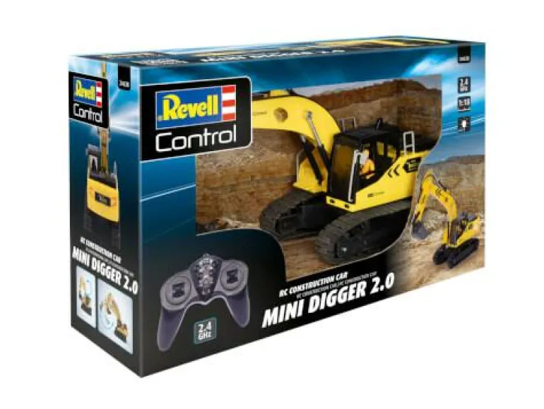 RC Construction Vehicle Mini Digger, Revell Contro
