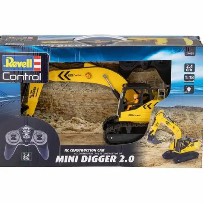 RC Construction Vehicle Mini Digger, Revell Contro