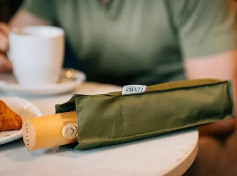 Regenschirm Eco-friendly Compact Automatic "Khaki"