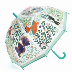 Regenschirm: Vögel und Blätter