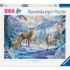 Rehe Und Hirsche Im Winter - Puzzle 1000 Teile