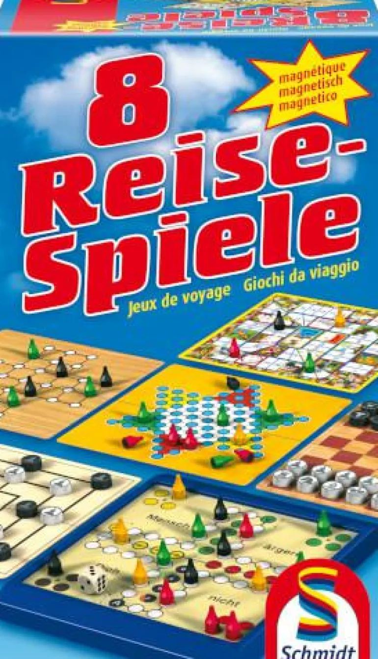 8 Reise-Spiele magnetisch