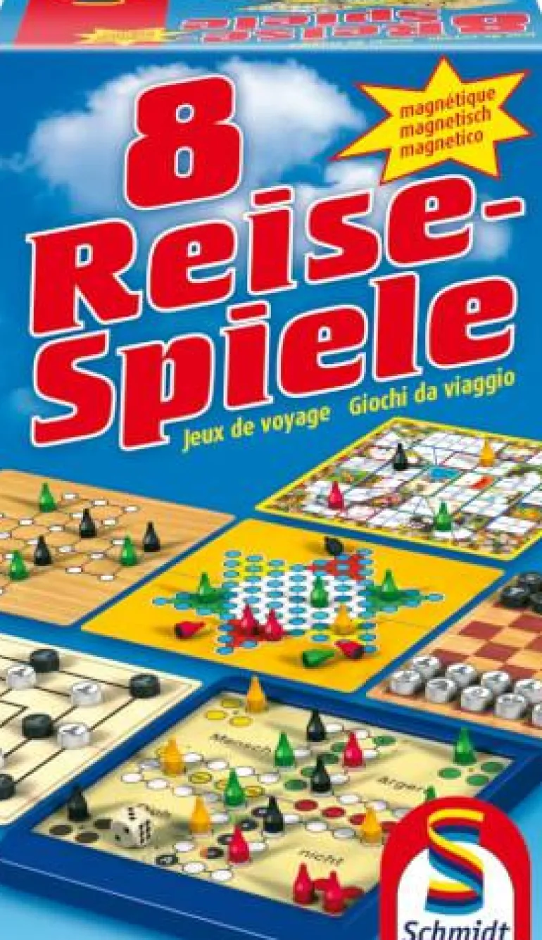8 Reise-Spiele magnetisch