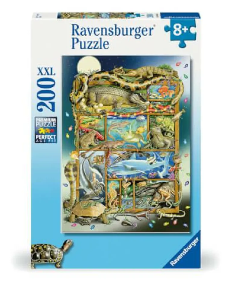 Reptilien im Regal - Puzzle 200 Teile