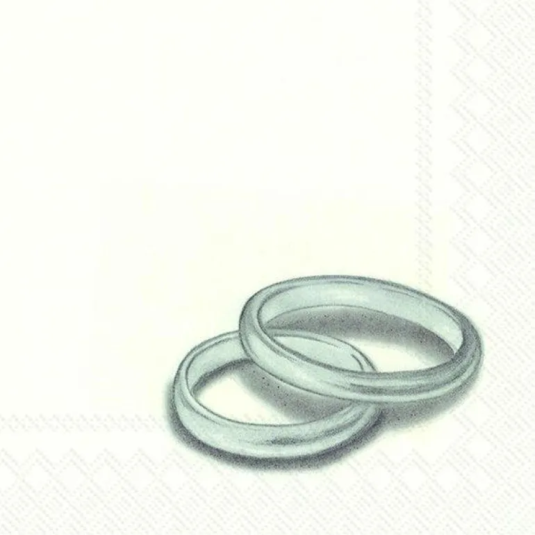 RINGS silver Cocktail-Servietten C 602605
