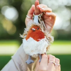 Robin Plush Keyring Rotkelchen