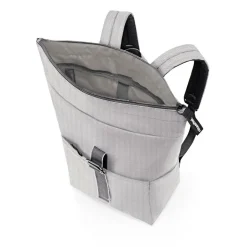 Rolltop Backpack Herringbone Grey Rucksack