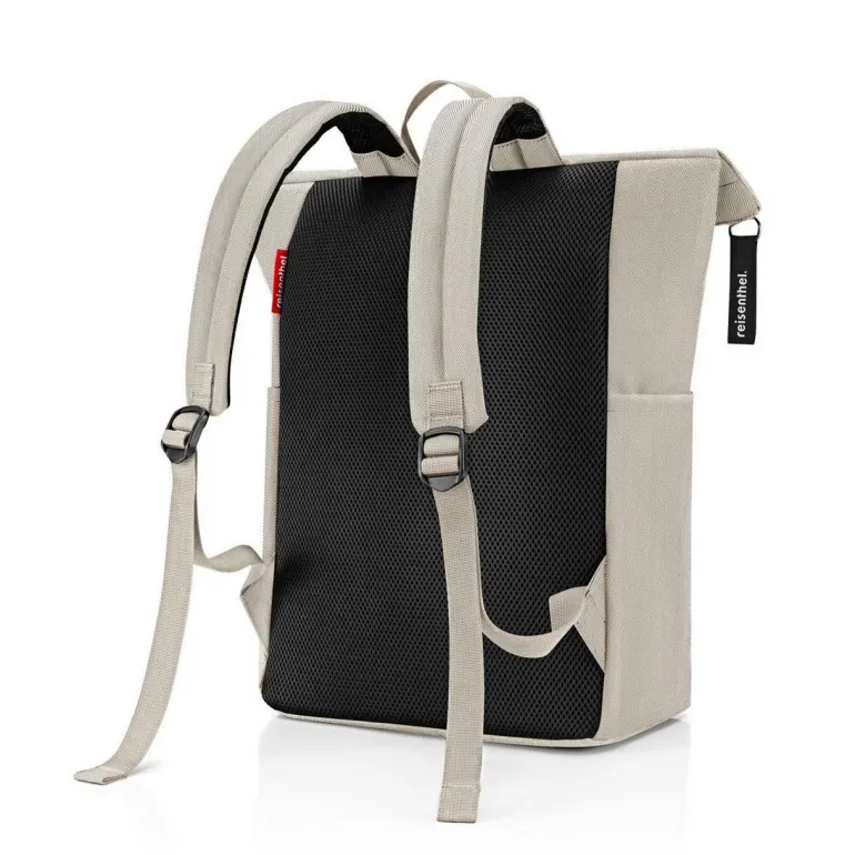 Rolltop Backpack Herringbone Sand Rucksack