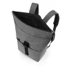 Rolltop backpack twist silver Rucksack
