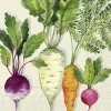 ROOT VEGETABLES Cream Lunch-Servietten L1045560