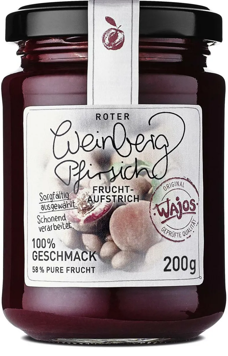 Roter Weinbergpfirsich Fruchtaufstrich 195g