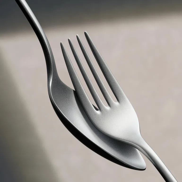 Salatbesteck Merit mattiert (sandgestrahlt)