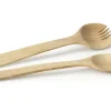 Salatbesteck 3-Zack Gummibaumholz 31cm