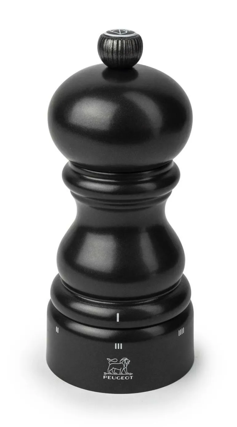 Salzmühle Paris Holz Satinschwarz USelect 12 cm