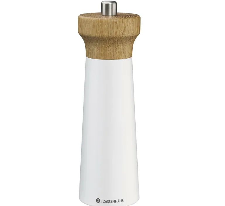 Salzmühle WESTERLAND 18 cm weiß/Eiche