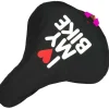 Sattelbezug I Love My Bike schwarz