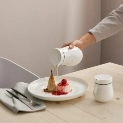 Sauciere mit Deckel, doppelwandig