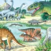 Saurier und ihre Lebensräume - Puzzle 2x24 Teile
