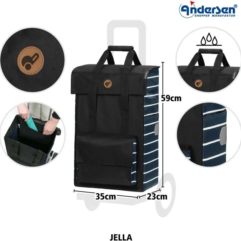 Scala Treppensteiger Shopper Jella blau