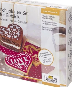 Schablonen-Set, Herz, 7tlg, Ausstechform