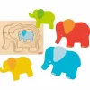 Schichtenpuzzle Elefant