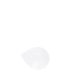 Schälchen blattförmig 12,5cmx8cm Urania Weiss