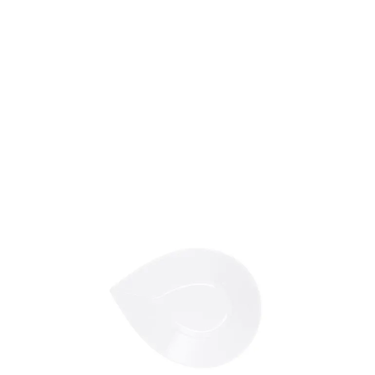 Schälchen blattförmig 12,5cmx8cm Urania Weiss