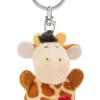 Schlüsselanhänger - Giraffe mit Herz 5 cm