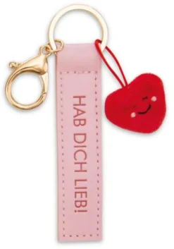 Schlüsselanhänger - Hab dich lieb! 10 cm