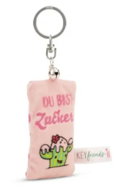 Schlüsselanhänger - mini Plüschkissen du bist zuck