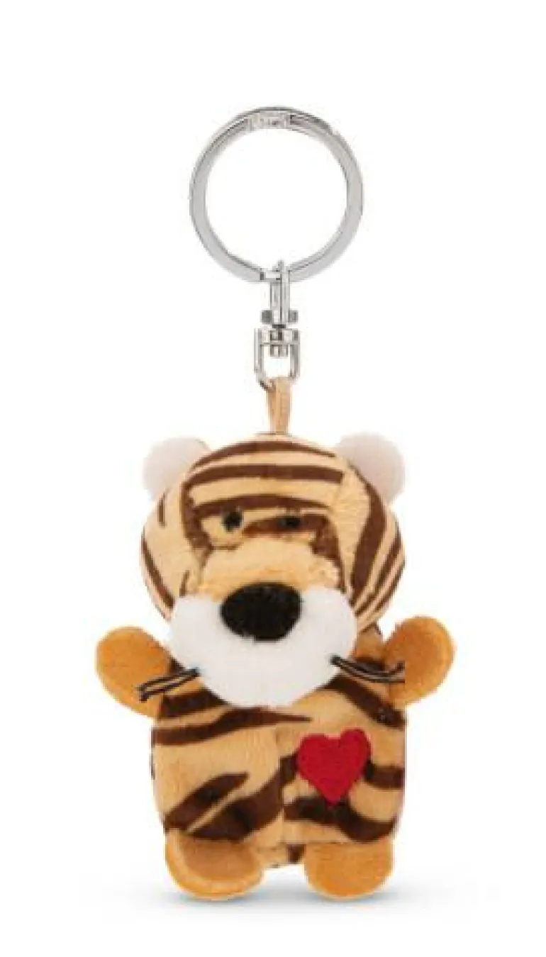 Schlüsselanhänger - Tiger mit Herz 5 cm