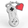 Schlüsselanhänger Game Controller, matt chrome, mi