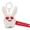 Schlüsselanhänger Hase - Hab dich lieb! 5 cm