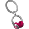 Schlüsselanhänger Headphone pink poliert, 7,3x3,5x