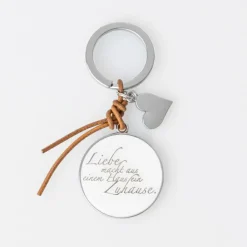Schlüsselanhänger Herz „Liebe macht...", 9,5x4cm