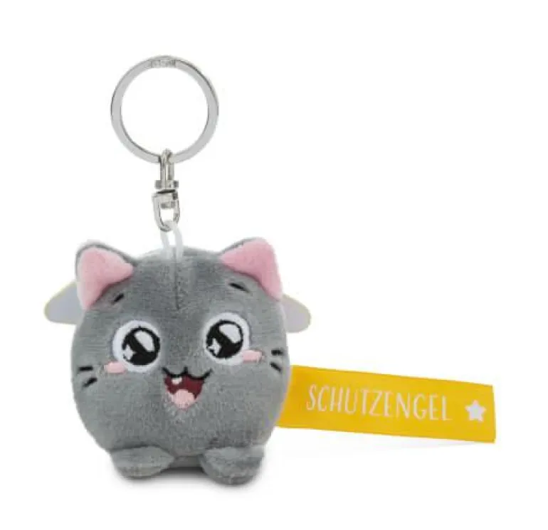 Schlüsselanhänger Katze - Schutzengel! 5 cm