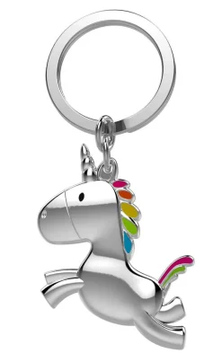 Schlüsselanhänger Unicorn, poliert, 9,5x4x0,6cm