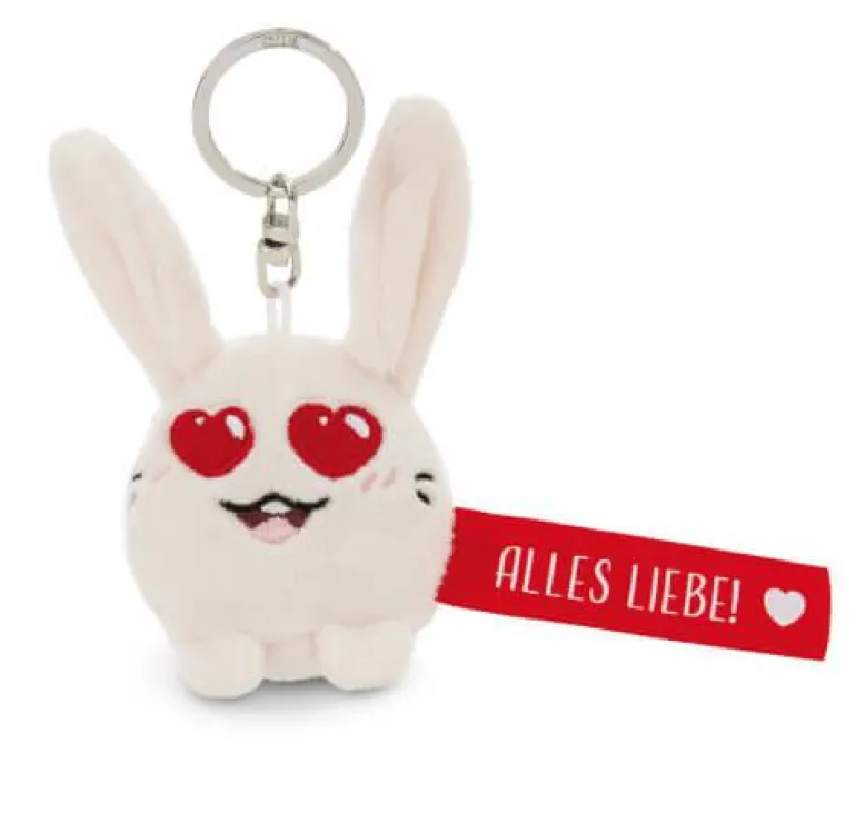 Schlüsselanhänger Hase - Alles Liebe! 5 cm