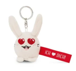 Schlüsselanhänger Hase - Ich herz dich! 5 cm