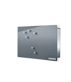 Schlüsselkasten/Glasmagnettafel - VELIO - grau