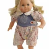 Schlummerle Blumenoverall Gr.32, blonde Haare, bla
