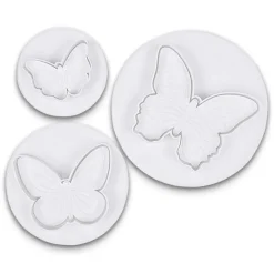 Schmetterlinge 3er Set mit Auswerfer