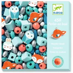 Schmuck basten: 450 Holzperlen Kleine Tiere
