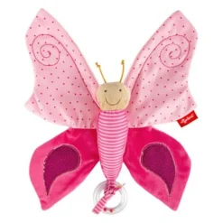 Schnuffeltuch Schmetterling pink