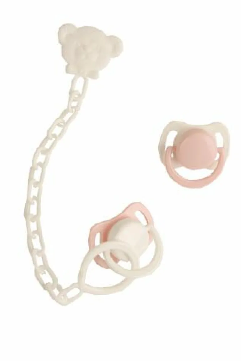 Schnuller Set rose 2teilig