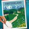 Schweiz: Jungfrau Region - Malen nach Zahlen