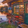 Seehütte mit Fahrrad - Puzzle 1000 Teile