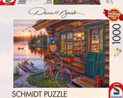 Seehütte mit Fahrrad - Puzzle 1000 Teile