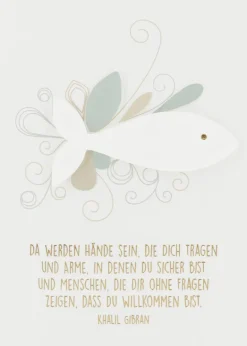 Segenswunschkarte „Da werden Hände sein,die Dich t